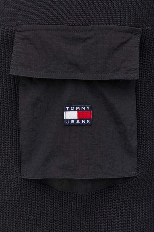 Хлопковый свитер Tommy Jeans DM0DM17771 чёрный