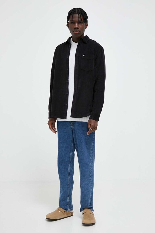 Tommy Jeans pulover de bumbac DM0DM17776 gri AW23
