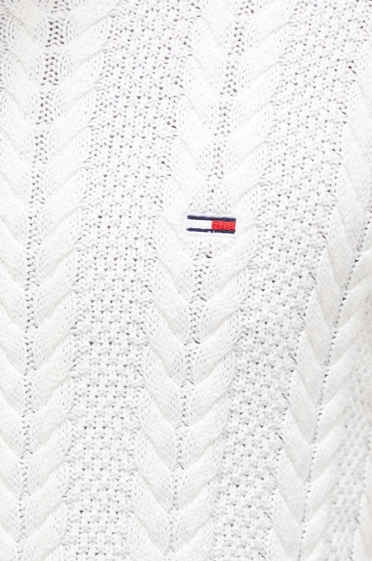 Tommy Jeans sweter bawełniany DM0DM15059 beżowy