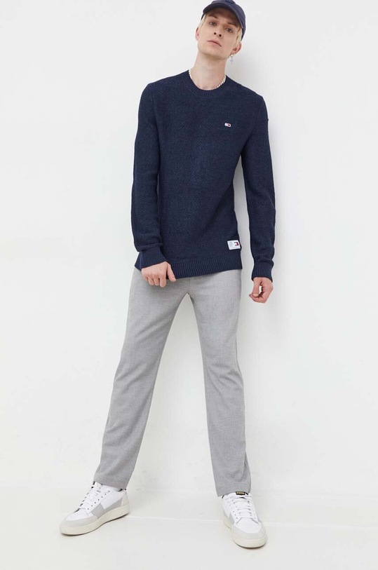 Tommy Jeans sweter DM0DM15060 granatowy AW23