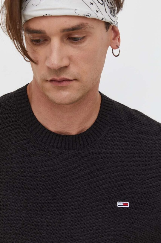 Πουλόβερ Tommy Jeans μαύρο DM0DM15060