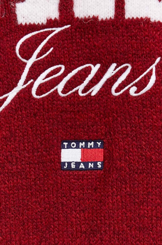 Svetr Tommy Jeans DM0DM17759 burgundské