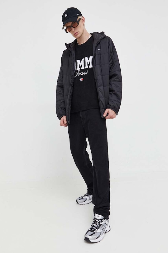 Πουλόβερ Tommy Jeans DM0DM17759 μαύρο AW23