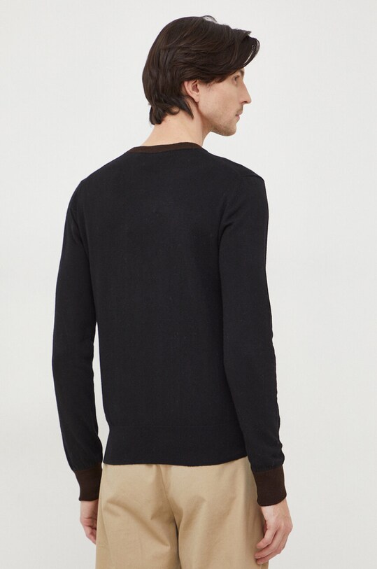 Odzież Trussardi sweter z domieszką wełny 52M00734.0F000701 czarny