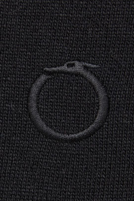 Trussardi sweter z domieszką wełny 52M00734.0F000701 czarny