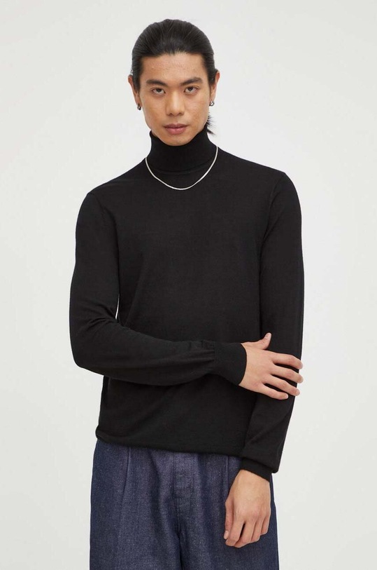 Tiger Of Sweden sweter wełniany wełna czarny T68915090