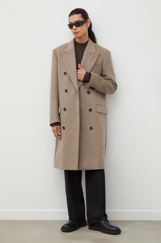 Tiger Of Sweden sweter wełniany T72057005 brązowy AW23