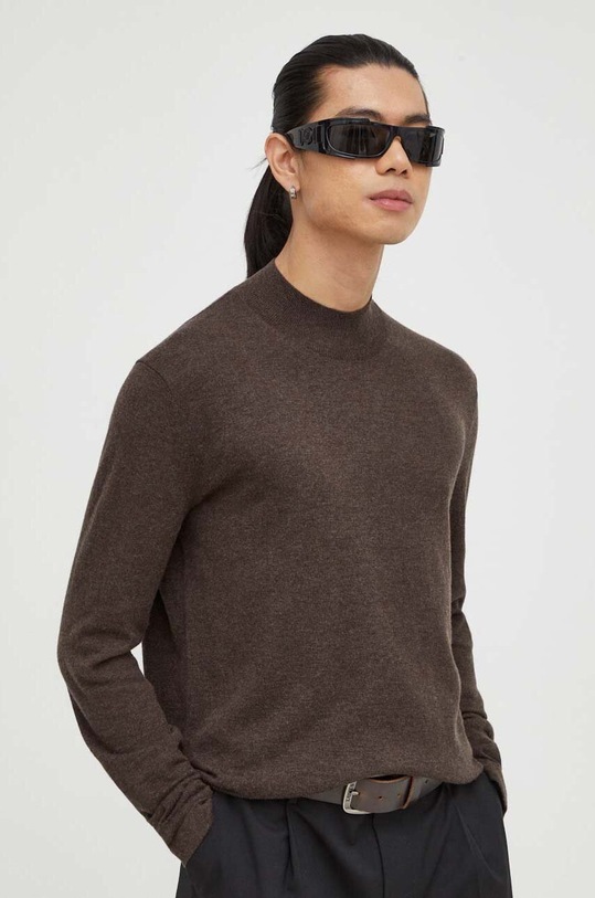 Tiger Of Sweden sweter wełniany brązowy T72057005