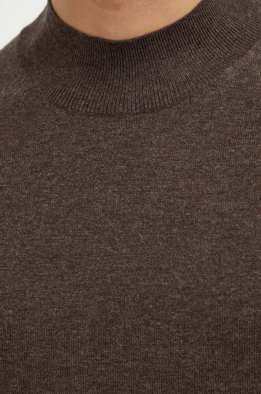 Tiger Of Sweden sweter wełniany T72057005 brązowy