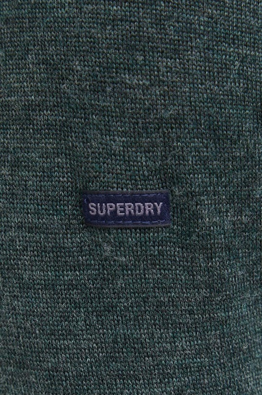 Vlnený sveter Superdry M6110514A.7ZR zelená