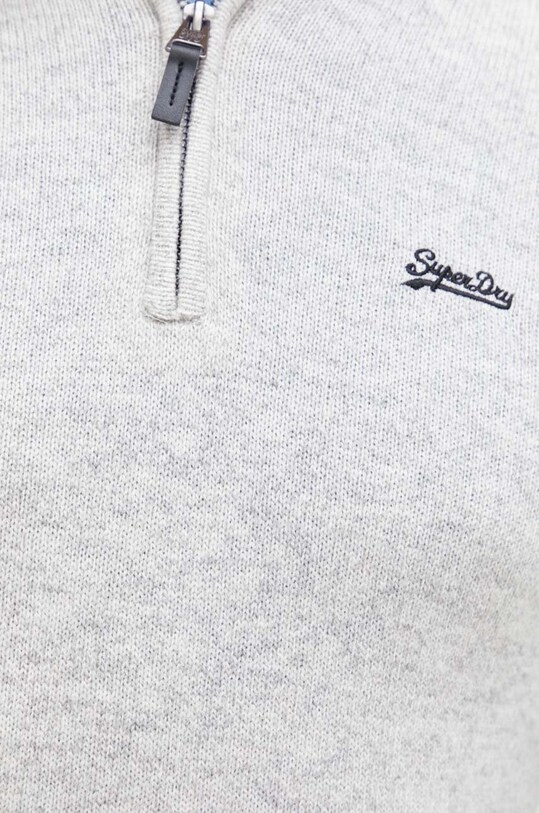 Superdry sweter z domieszką wełny M6110563A.ZUC beżowy
