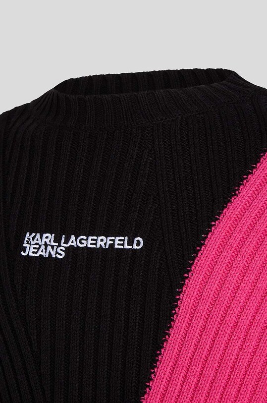 Karl Lagerfeld Jeans pulover 236D2001 KLJ RIBBED BLOCKED SWEATER 236D2001
