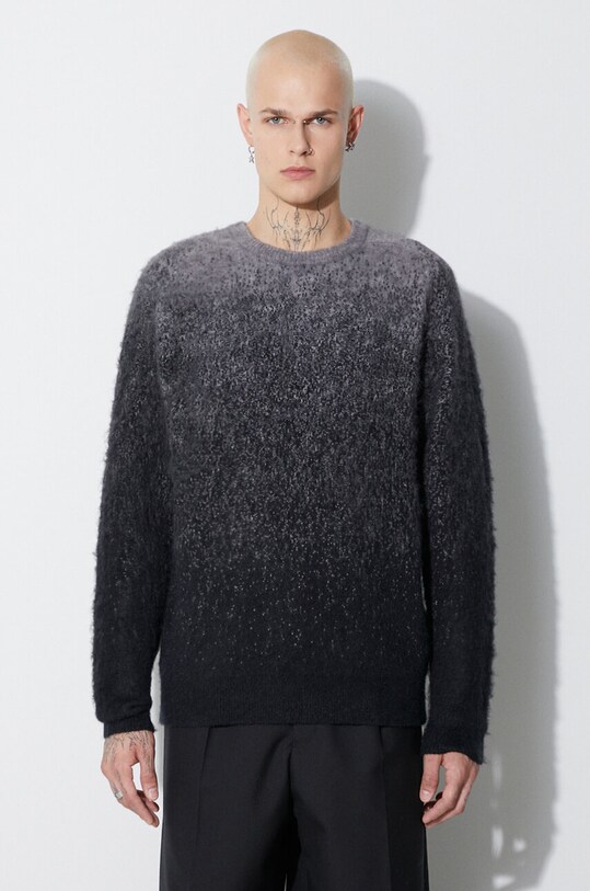 Taikan jumper Gradient Knit Sweater all-over print black TK0015.BLK