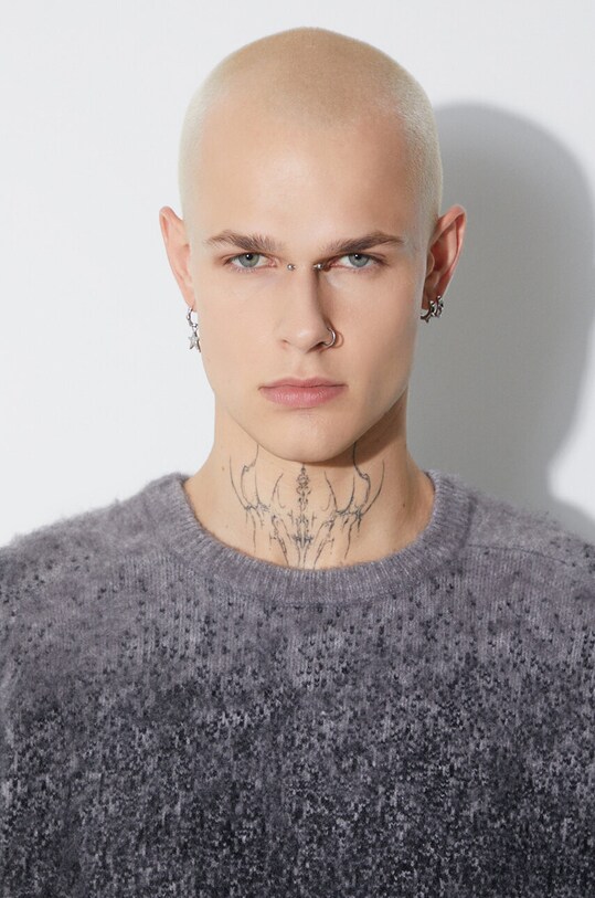 Taikan jumper Gradient Knit Sweater TK0015.BLK black