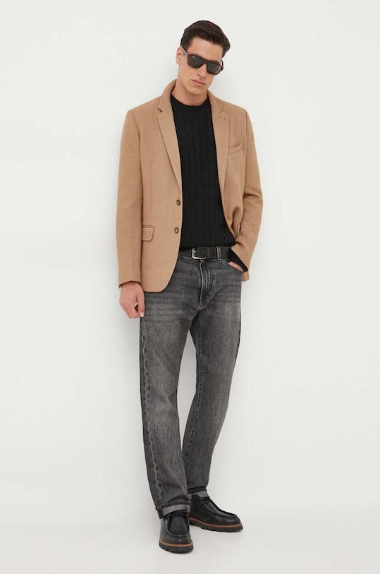 Kašmírový sveter Polo Ralph Lauren 710876728 čierna AW25