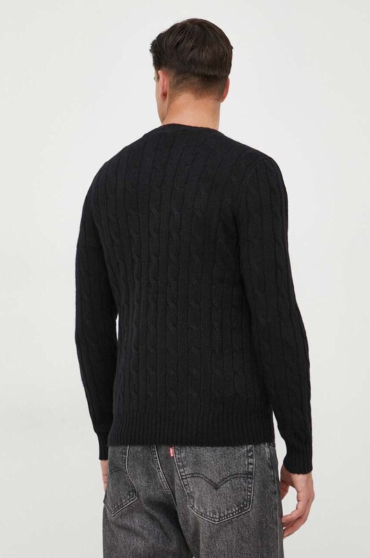 Odzież Polo Ralph Lauren sweter kaszmirowy 710876728 czarny