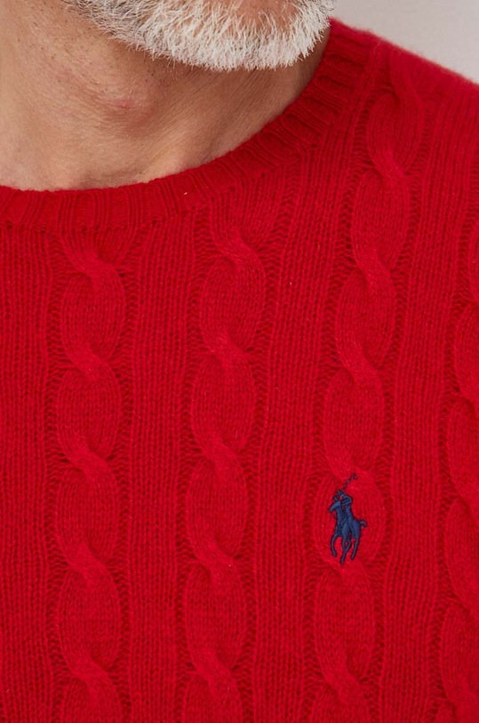 Polo Ralph Lauren sweter wełniany 710876762 czerwony
