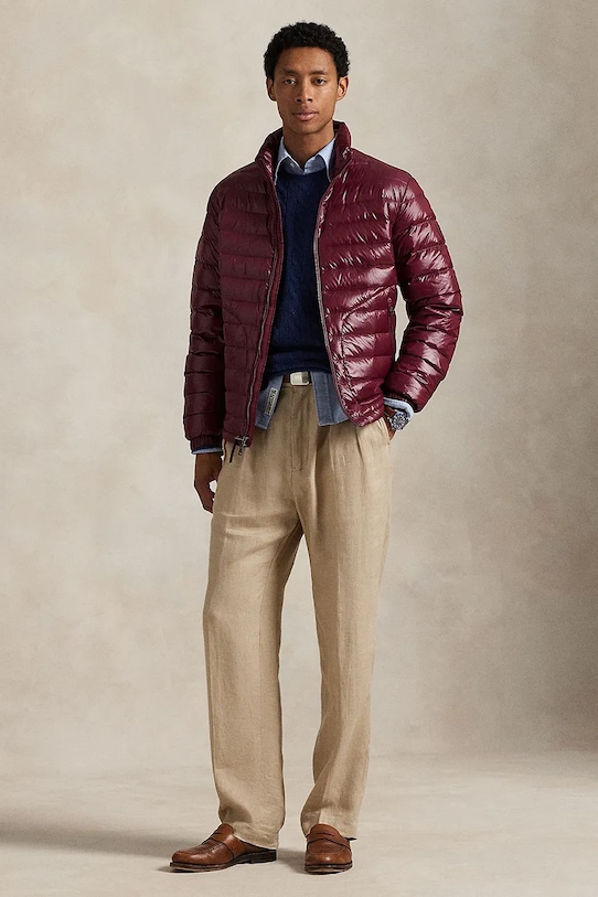 Вовняний светр Polo Ralph Lauren темно-синій 710876762