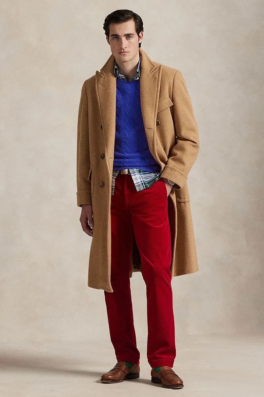 Vlnený sveter Polo Ralph Lauren tmavomodrá 710876762