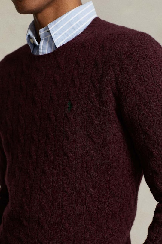 Polo Ralph Lauren pulover de lana burgundia 710876762
