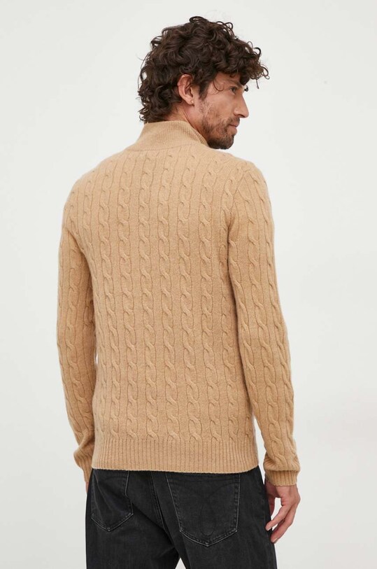 Odzież Polo Ralph Lauren sweter wełniany 710876766 brązowy