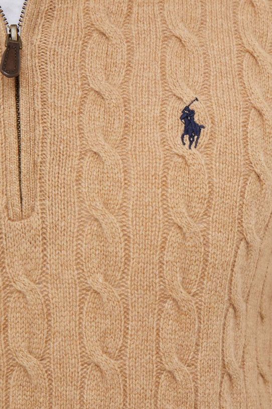 Polo Ralph Lauren sweter wełniany 710876766 brązowy