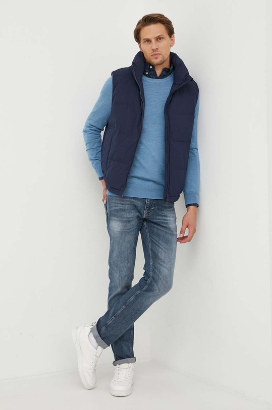 Polo Ralph Lauren sweter wełniany 710876846 niebieski AW23