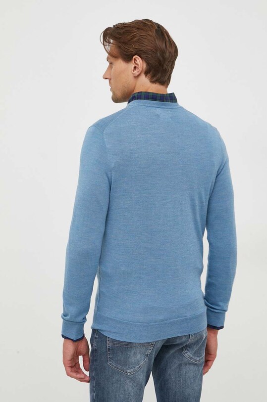 Odzież Polo Ralph Lauren sweter wełniany 710876846 niebieski
