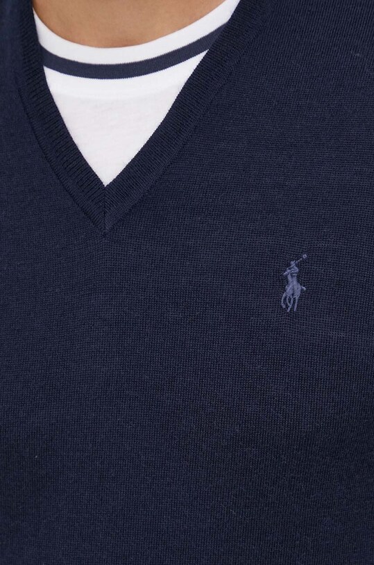 Polo Ralph Lauren sweter wełniany 710876848 granatowy