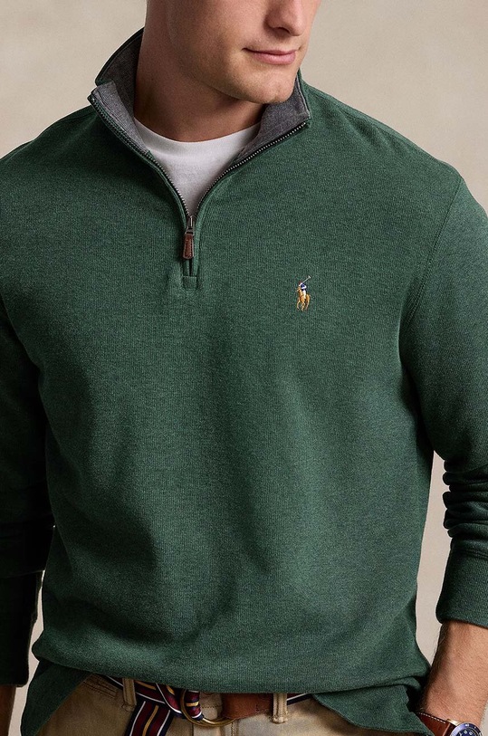 Polo Ralph Lauren pulover de bumbac verde 710877001