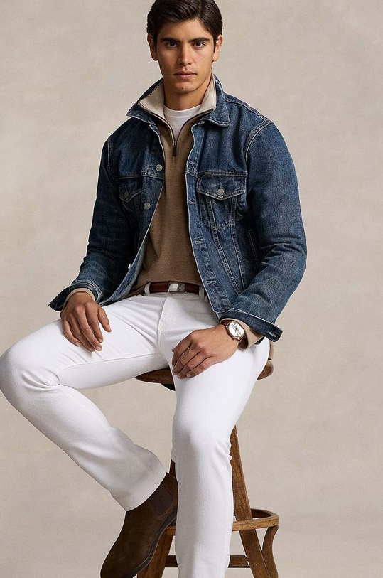 Polo Ralph Lauren sweter bawełniany 710877001 brązowy