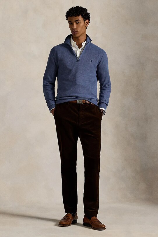 Ruházat Polo Ralph Lauren pamut pulóver 710932304 kék