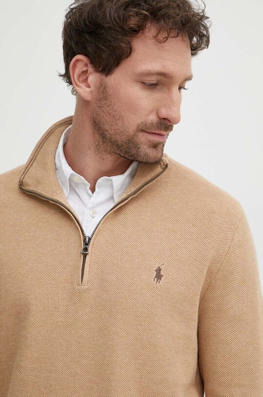 Polo Ralph Lauren sweter bawełniany beżowy 710932304