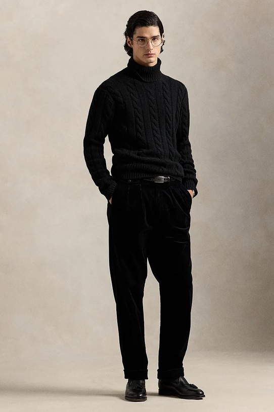 Одежда Шерстяной свитер Polo Ralph Lauren 710917035 чёрный