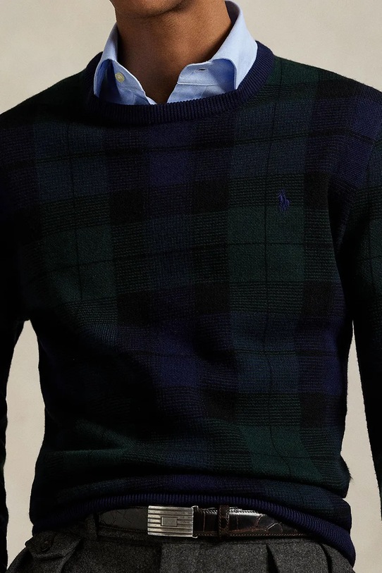 Polo Ralph Lauren sweter wełniany zielony 710917043