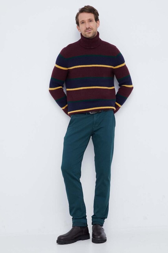 Polo Ralph Lauren maglione in lana 710918117 granata AW23
