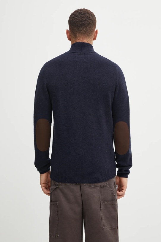 Clothing Barbour wool cardigan MKN0731 navy