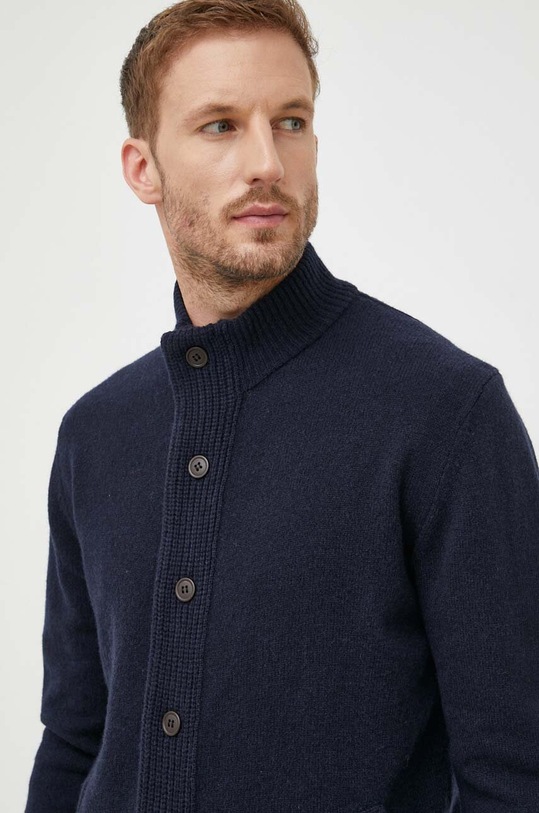 Вълнена жилетка Barbour тъмносин MKN0731