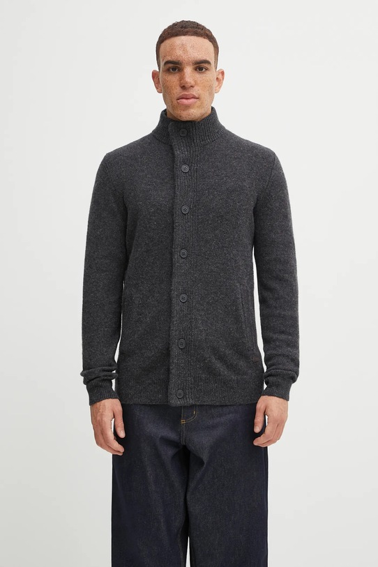 Vuneni kardigan Barbour siva MKN0731