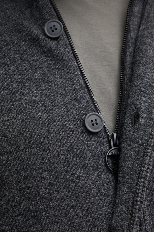 Vlněný svetr Barbour MKN0731 šedá