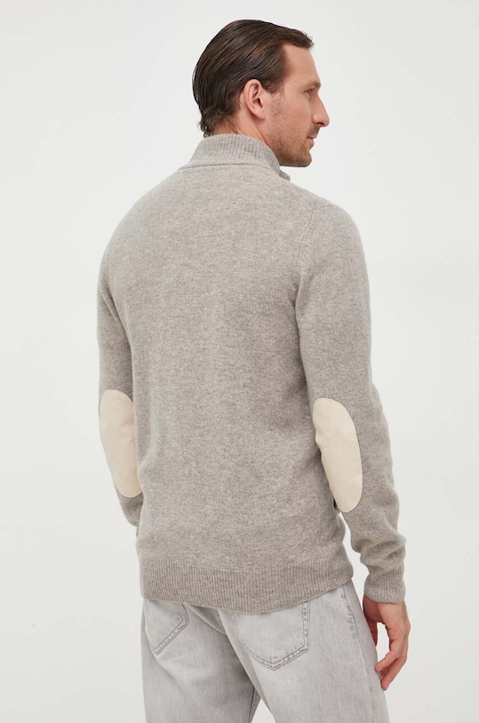 Odzież Barbour kardigan wełniany MKN0731 szary