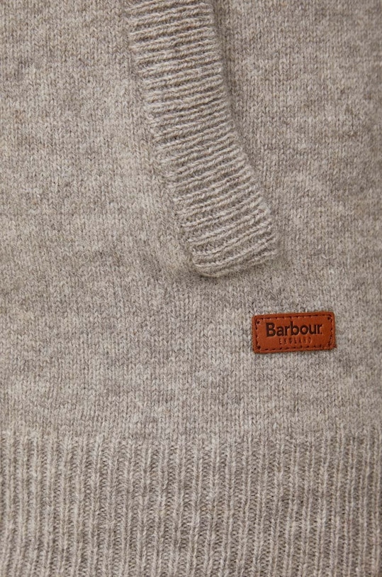 Barbour kardigan wełniany MKN0731 szary