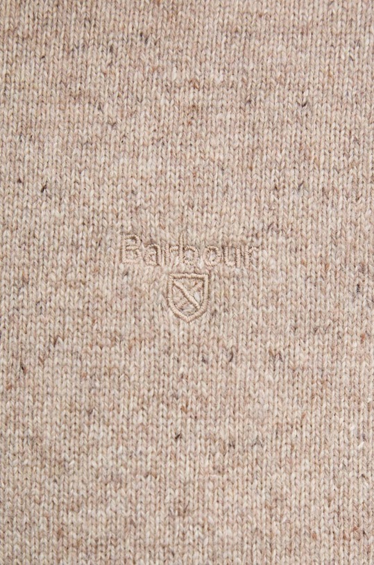 Barbour sweter wełniany MKN0844 beżowy