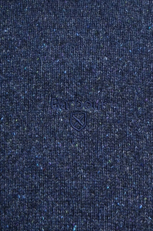 Barbour sweter wełniany MKN0844 granatowy