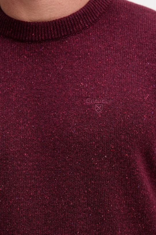 Вълнен пуловер Barbour MKN0844 бордо