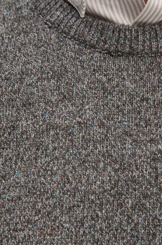 Шерстяной свитер Barbour MKN0844 серый