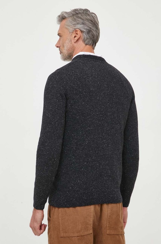 Odzież Barbour sweter wełniany MKN0844 czarny