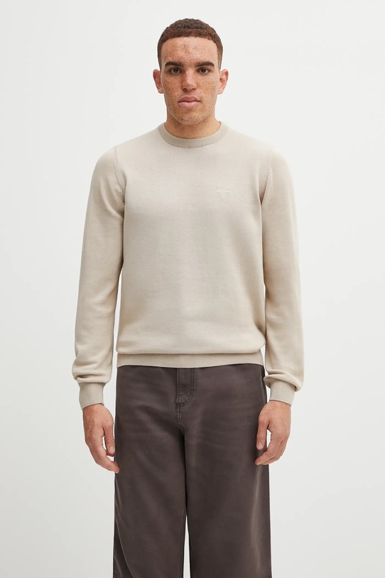 Barbour pulover de bumbac Essentials uni bej MKN0932