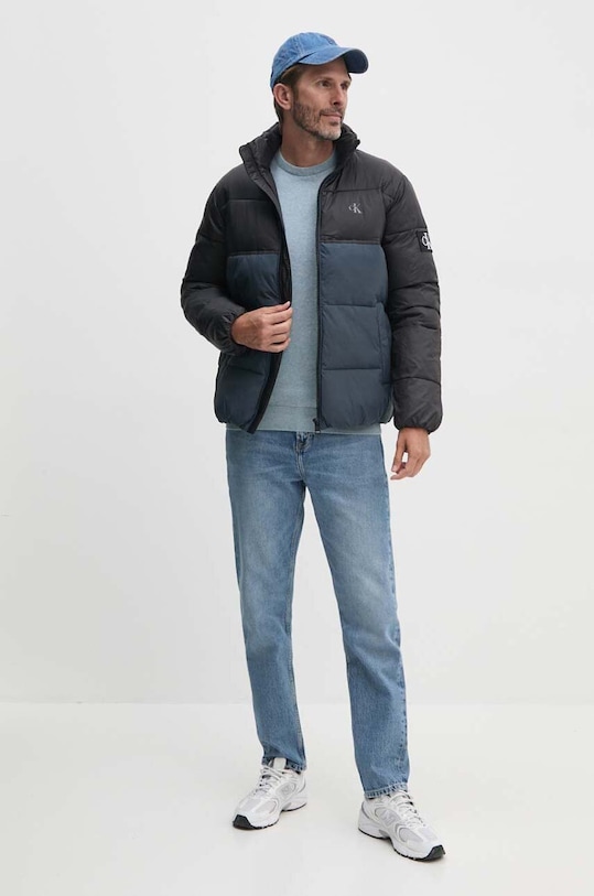 Barbour sweter bawełniany Essentials MKN0932 niebieski AA00