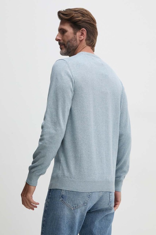 Odzież Barbour sweter bawełniany Essentials MKN0932 niebieski